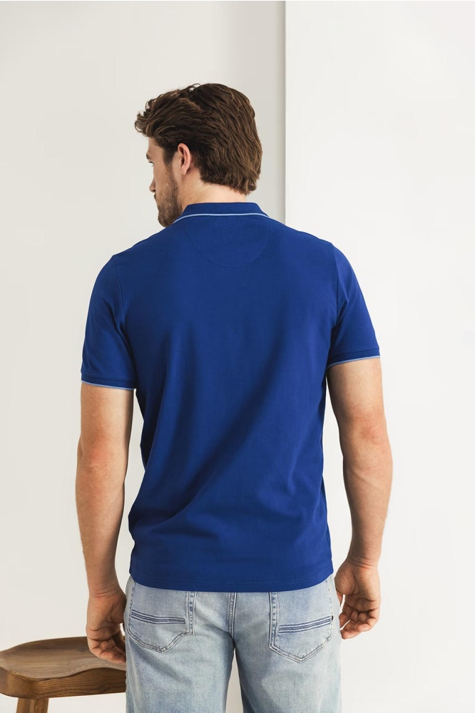 PIQUE POLO MET STREEPDETAILS 46115400 5700